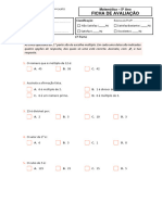 Teste Nº1 Matemática 5º V2