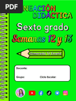 ? 6° S12-S13 - PLANEACIÓN DIDÁCTICA ? Esmeralda Te Enseña ?