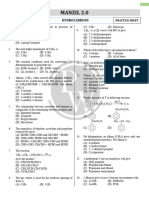 Hydrocarbon - Practice Sheet