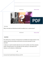 Why Is The Data Bus Bidirectional While The Address Bus Is Unidirectional - Computer Science (Python)