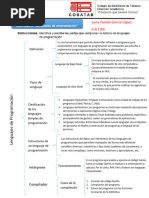 Actividad 6. "Lenguajes de Programación"