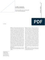 Relação Entre Saúde e Saneamento Na Perspectiva Do Desenvolvimento