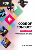 The CBC - Canadian Broadcasting Corporation - Code of Conduct