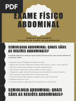 Exame Físico Abdominal