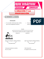 La Proposición y La Oración