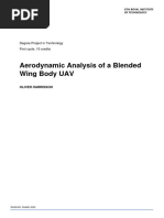 Aerodynamic Analysis of A Blended Wing Body Aircraft