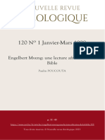 Engelbert Mveng Une Lecture Africaine de La Bible