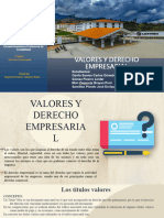 Valores y Derecho Empresarial