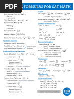 Digital - SAT Math Formula Sheet