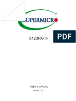 USER'S MANUAL Revision 1.1b Supermicro X12SPA-TF