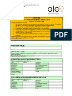 ALC New Research Application Form 2024