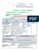 Comunicación 13-11 - Escritura de Textos Del Cuidado Del Agua y Del Suelo