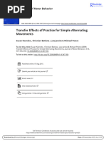 2009 - Transfer Effects of Practice For Simple Alternating Movements