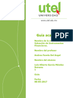 Valuación de Instrumentos Financieros - Parcial 1 - P