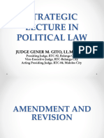 Judge Gito - Preweek STRATEGIC LECTURE IN POLITICAL LAW - GMG