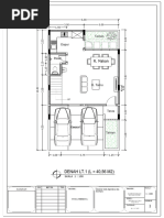 Denah Rumah 6 X 12 Type 65,85 A Kampung Belian