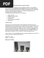 Different Types of Cutting Tools Materials and Their Properties