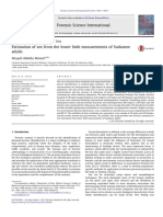 Sex Estimation From Lower Limb Measurement