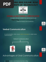 Verbal & Non Verbal Communication 1