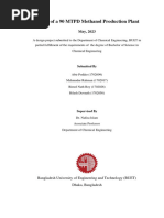 Design of A 90 MTPD Methanol Production Plant Final