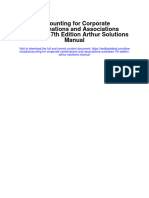 Accounting For Corporate Combinations and Associations Australian 7th Edition Arthur Solutions Manual