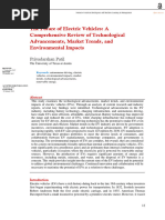 The Future of Electric Vehicles A Comprehensive Review of Technological Advancements, Market Trends, and Environmental Impacts