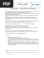 Service Letter 16 - WIO Alarm Value PAV and MAV With WIO Relay Test