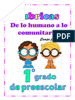 1er Grado Rubricas de Lo Humano y Lo Comunitario