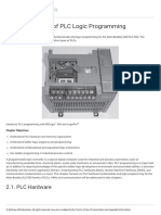 Fundamentals of PLC Logic Programming