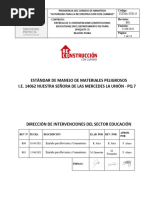 SSTMA-STD-15 Manejo de Materiales Peligrosos (MATPEL)