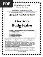 Gestion Budgétaire Fév 2023