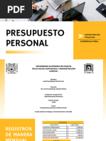 Presupuesto Personal