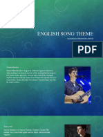 English Song Theme