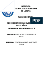 Alcoholismo en Adolescentes