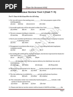 Grammar Review Test 3