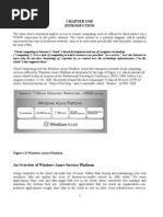 Chapter One: Cloud Computing With The Windows Azure Platform Covers The Enterprise-Oriented Cloud Computing