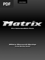 Matrix Pre Intermediate Tests