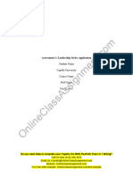 NURS FPX 5007 Assessment 1 Leadership Styles Application