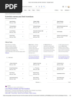 Name of All Scientists and Their Inventions - Google Search