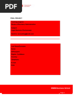 Legal Business Environment