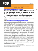 Strategic Development and Brand Establishment in The Insurance Sector of Rwanda A Case Study of Soras Insurance Company