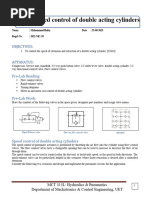 Lab No 4 - Speed Control of Double Acting Cylinders