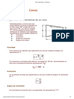 Conos, Definiciones y Verificación