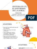 Anestesia en CX de Aneurisma de La Aorta