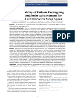 Stability of MMA in OSA