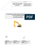 Procedimiento de Trabajo Seguro para Labores de Excavación Almaterra