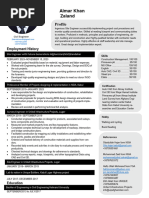 Almar Khan Foreman CV