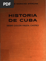 Historia de Cuba Desde Colon Hasta Castro Carlos Marquez Sterling