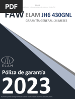 Póliza de Garantía JH6 430GNL 2023