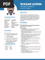 Waqar Azeem CV Updated - 2-1